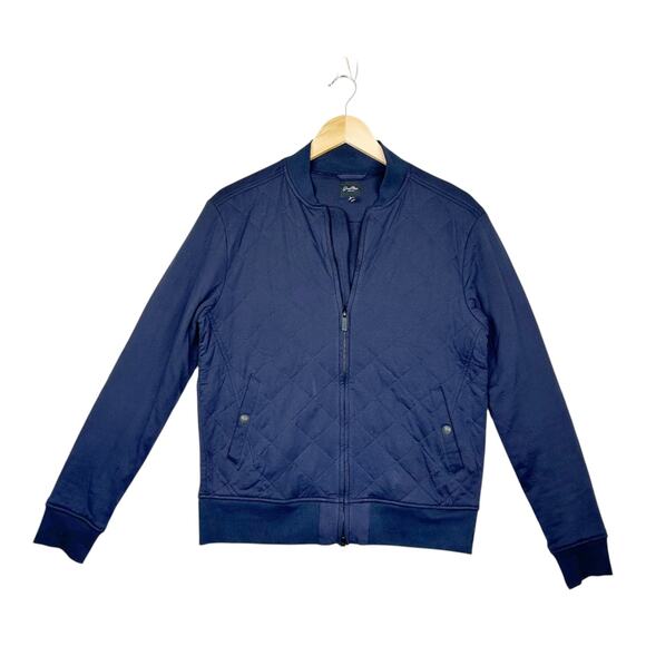 Good Man Brand Navy Blue Quilted Bomber Jacket Men's Size Small - Picture 1 of 9
